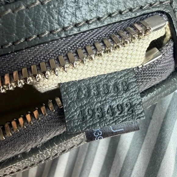 Gucci Black GG Logo Monogram Shoulder Bag